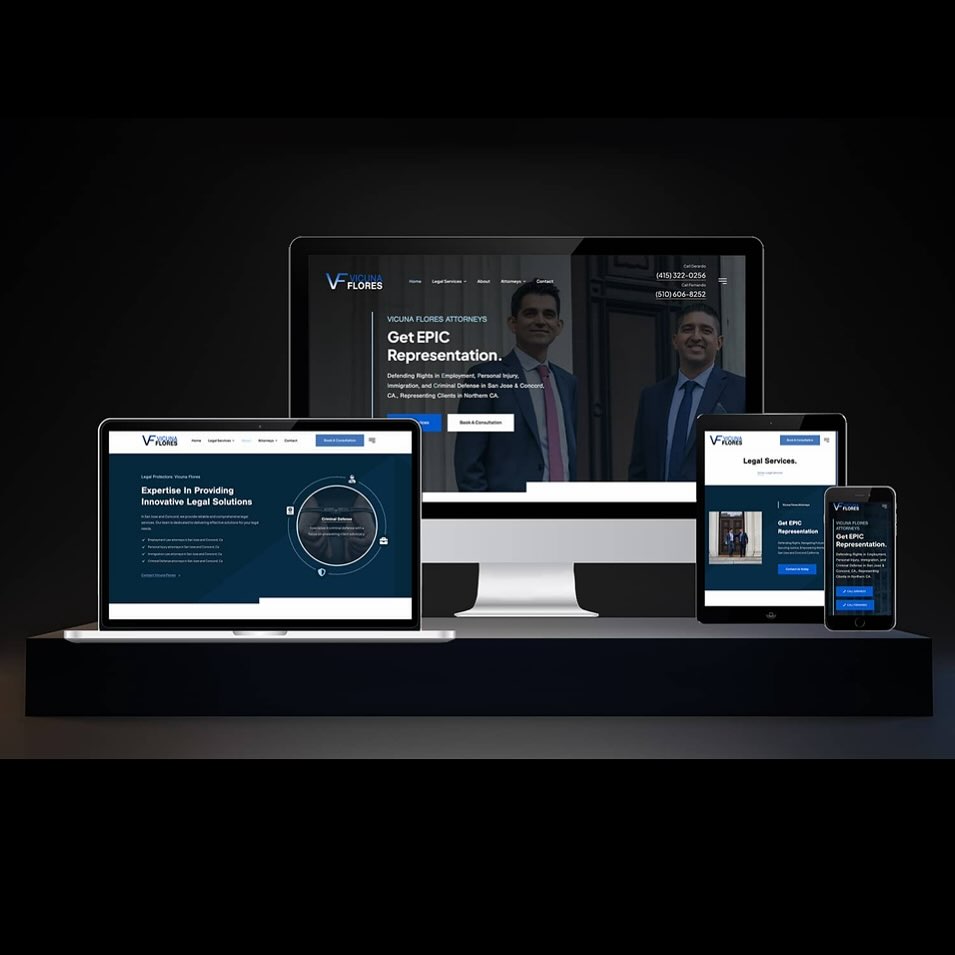 ✨ New Law Firm Website Launch! ✨
We’re thrilled to unveil the sleek and modern website we designed for Vicuña Flores Attorneys! 📢 Based in San Jose and Concord, this legal powerhouse specializes in Employment, Personal Injury, Immigration, and Criminal Defense. 🏛️⚖️
💻 The site features:
✅ User-friendly navigation
✅ Dynamic responsiveness across devices
✅ Bold visuals highlighting their expertise
Check it out here: vicunaflores.com
🔗 Need a stunning website for your law firm? Let’s talk!
📩 DM or email me to get started.
#WebDesign #LawFirmWebsite #ResponsiveDesign #LegalMarketing #VicunaFloresAttorneys #SanJoseLawyers #WebsiteLaunch